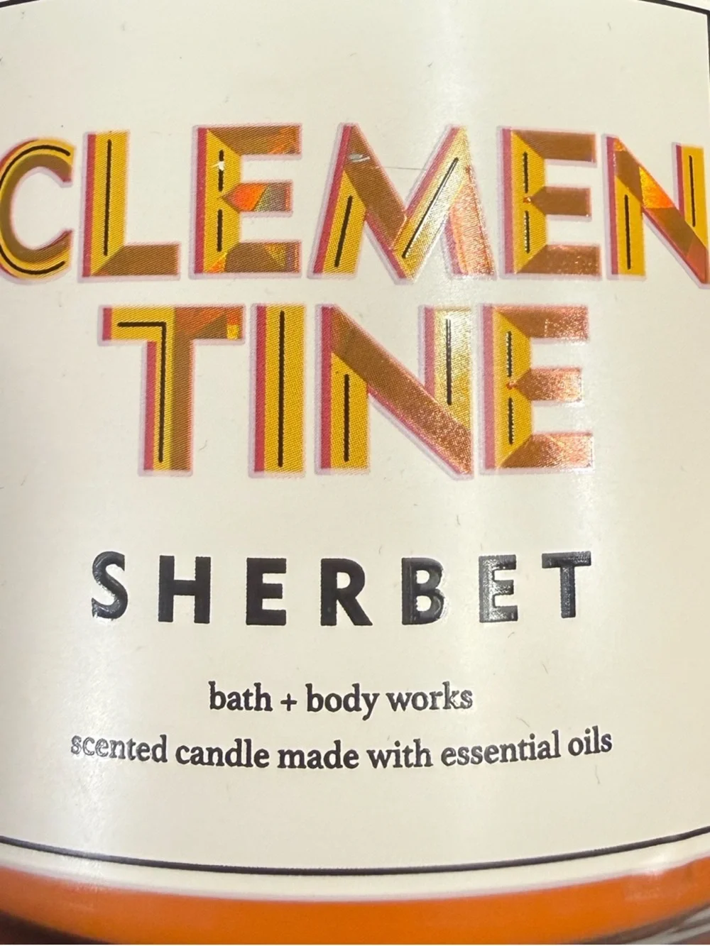 Clementine Sherbet Candle